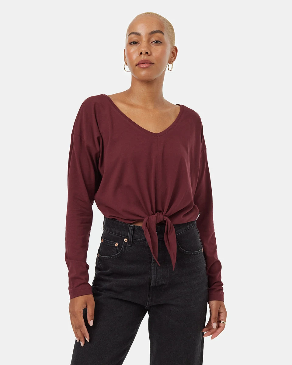 Tentree Tie Front Longsleeve