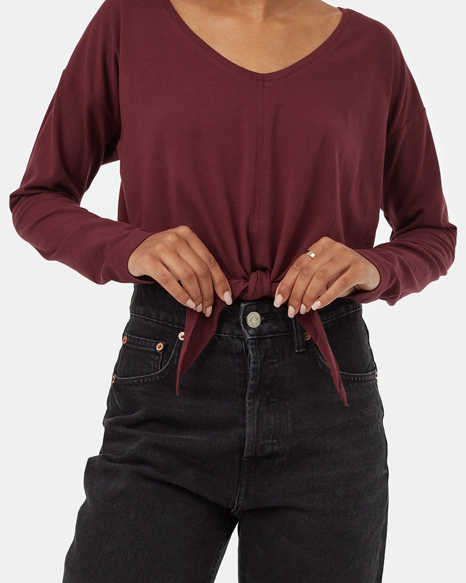 Tentree Tie Front Longsleeve - Image 5