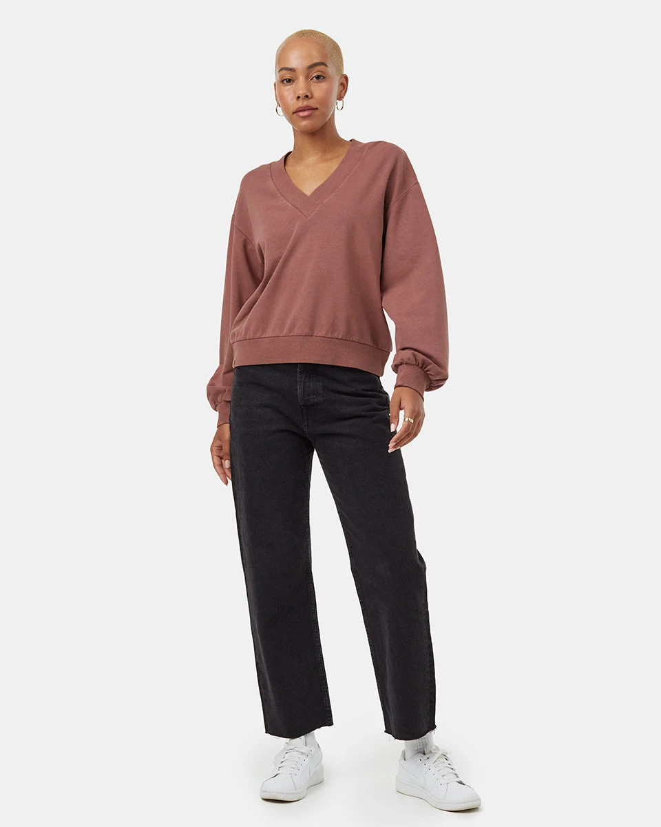 Tentree French Terry V-Neck Balloon Sleeve - Image 2