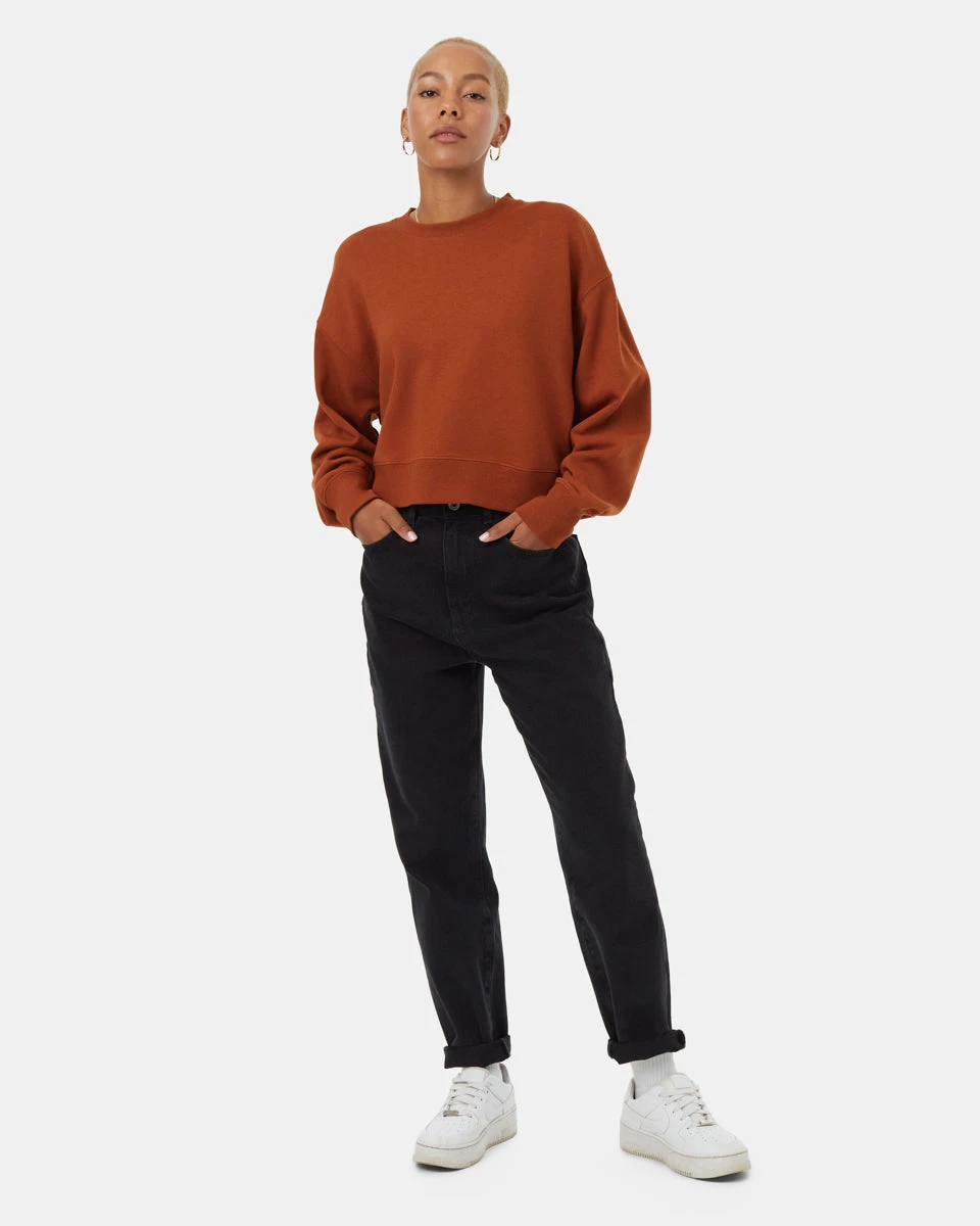 Tentree TreeFleece Oversized Cropped Crew - Image 2