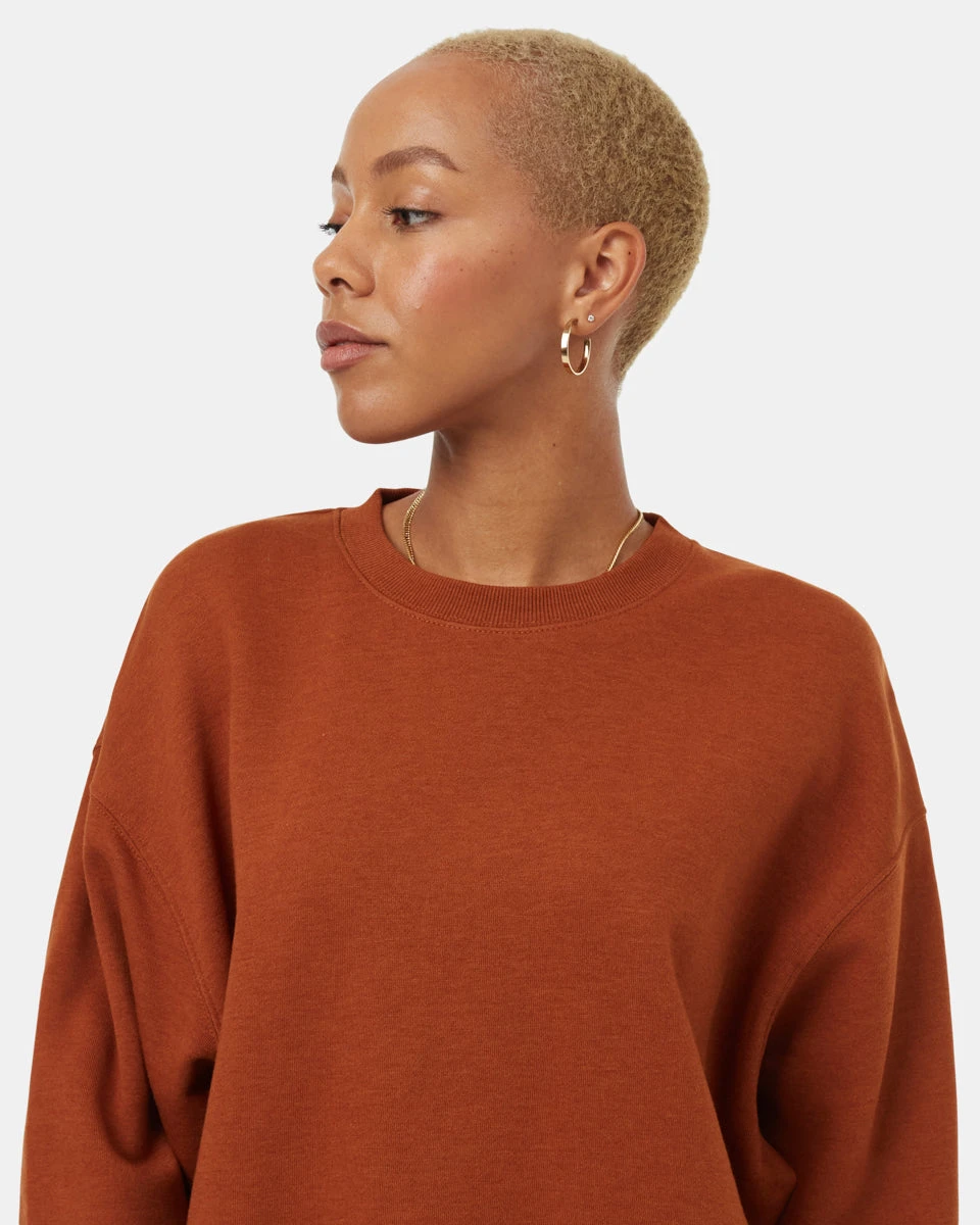 Tentree TreeFleece Oversized Cropped Crew - Image 4