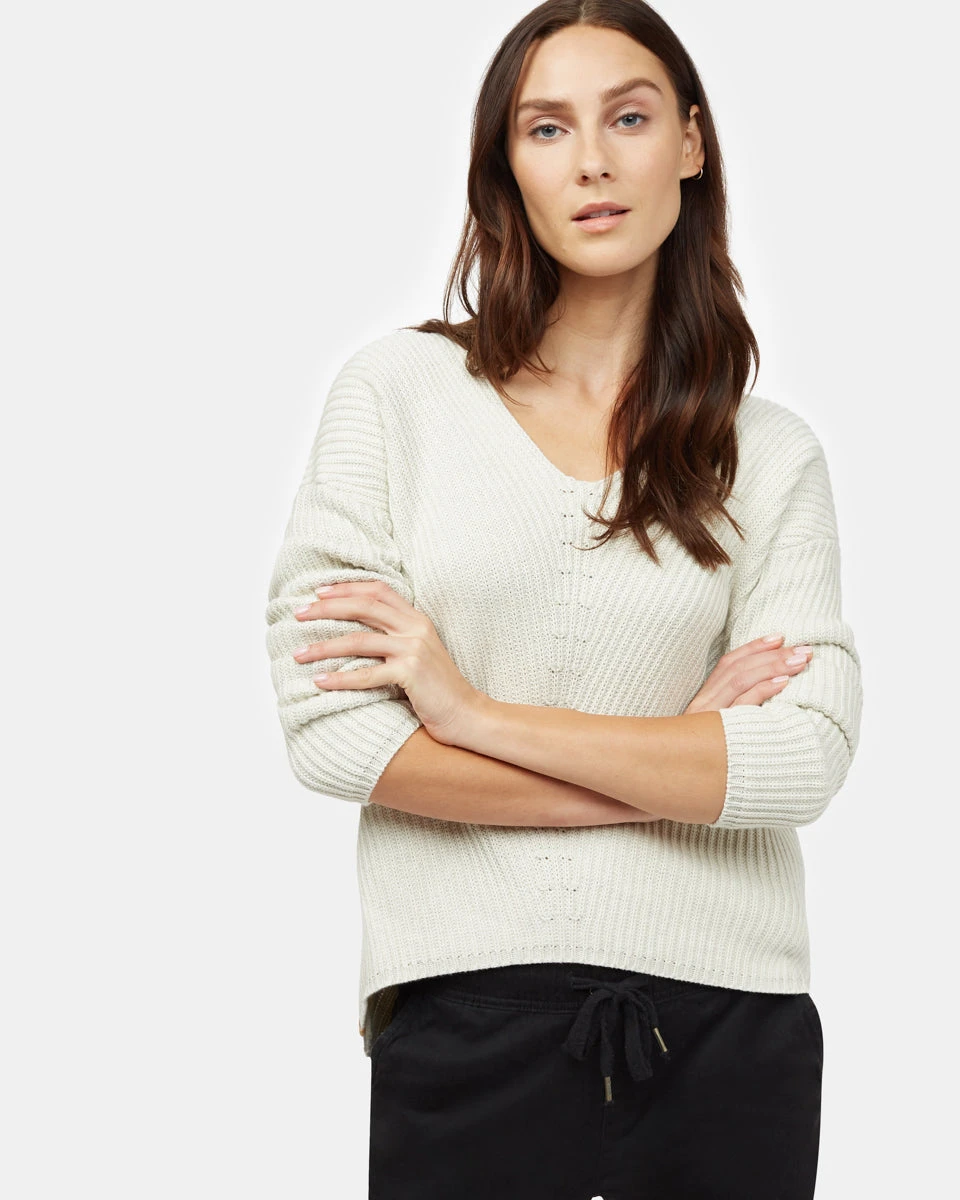 Tentree Highline Cotton V-Neck Sweater